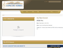 Tablet Screenshot of grand-countyconcertseries.org